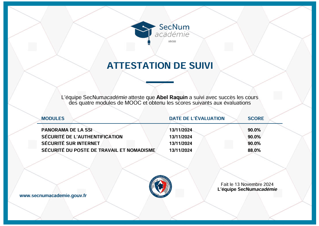 Certification MOOC
